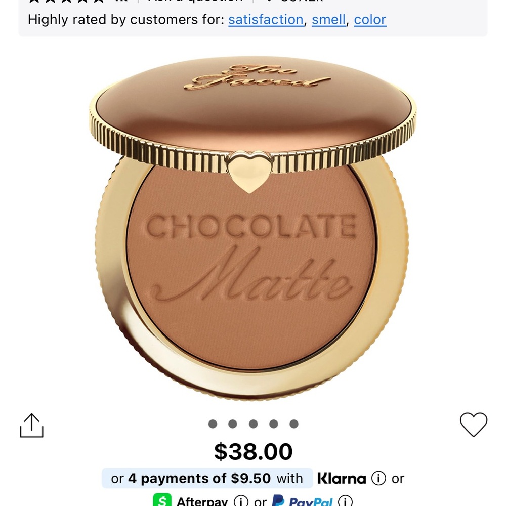 NEW two faced bronzer